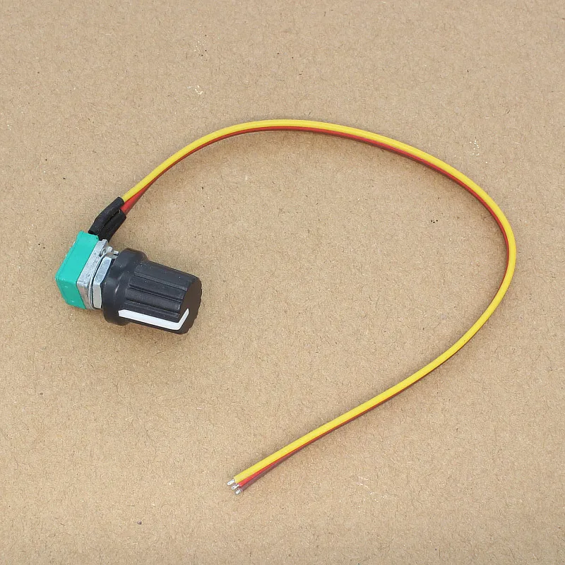 Resistance10kanaloog Potentiometer8cmspeed Regulerende Lijn Geel Rood Bruin Driedraads Externe Verlengingspotentiometer Speed Con