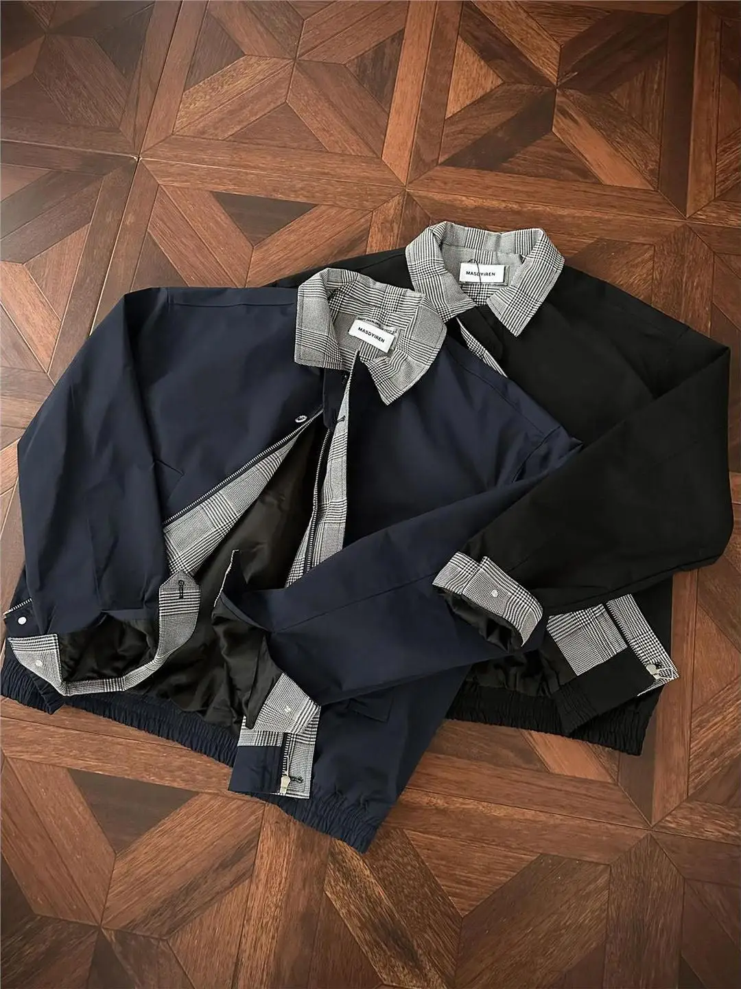 

American Retro Design Stand Collar Jaet Outerwear for Men Trendy Brand Cleanfit Patchwork Workwear Top Casual Sle