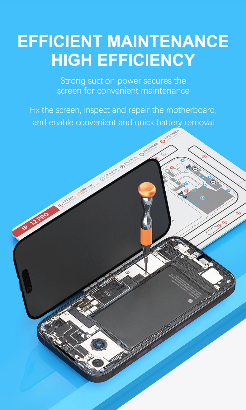 MaAnt M095 Riesiger stabiler Stützständer für die Reparatur von Mobiltelefonen, starke Saugkraft, Motherboard-Entfernungsständer, seitliche Montage-Klemmvorrichtung – Detail 6