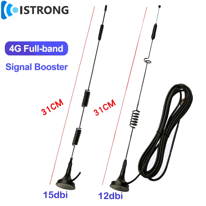 4G Outdoor Long Range Sucker Antenna 15dbi Omni High Gain Mobile Phone Signal Booster Full-band Cellular Network Amplifier TS9