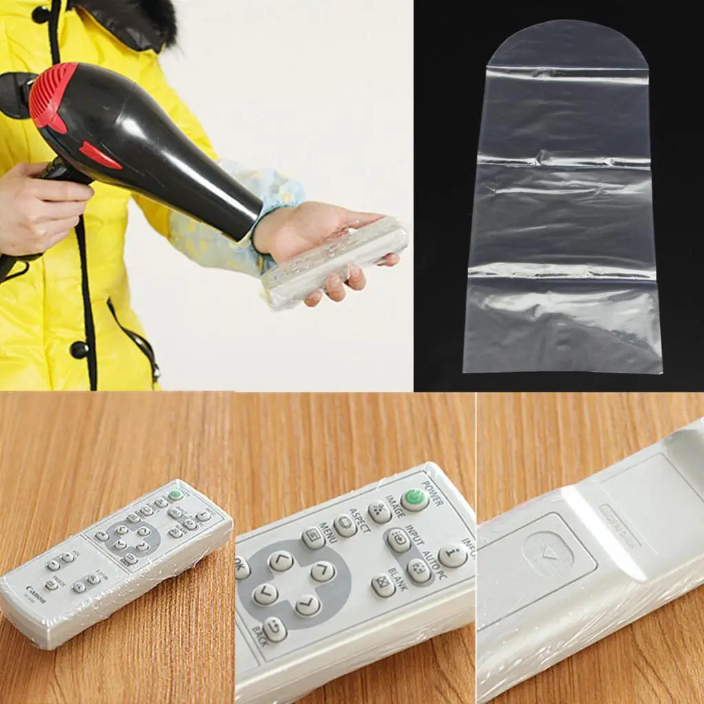 Clear TV Remote Set Waterproof Dust Skin Protective Cover 10PCS