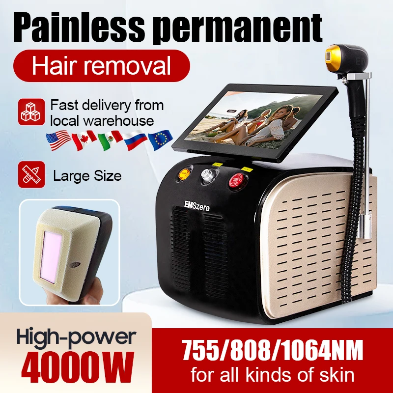 

2025 Best 808nm Diode Laser Remove Hair Machine 3 Wavelength Laser Hair Removal Epilator Hair Removal Machine Ror Salon