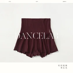 Ballet Skirt Modern Dance High Waist Protection High Elastic Sports Knitted Women's Dance Gymnastics Practice Lyrical Shorts