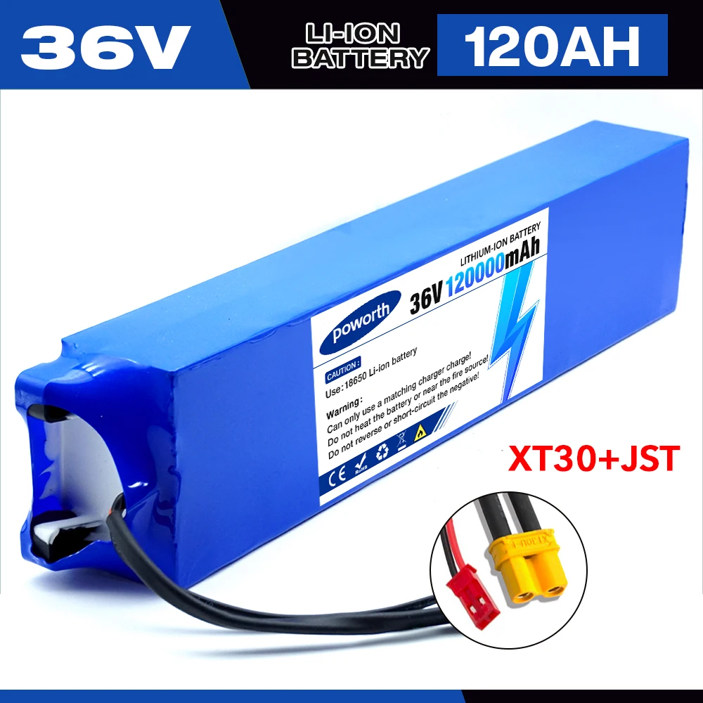 

Мощный аккумуляторный блок 36В 120000мАч для электросамоката, литиевая батарея 18650 для электросамоката M365, 36В