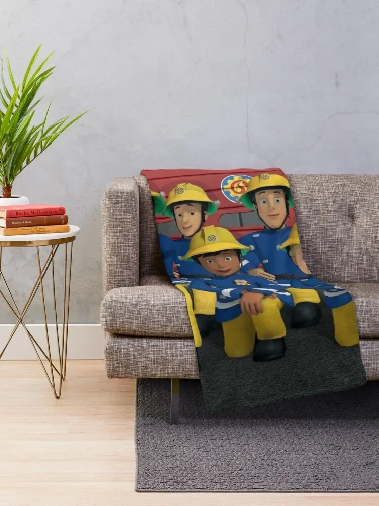 Fireman Sam Company Throw Blanket Thins Softest Single Blankets blankets for beds  blankets  throw blanket  thin blanket