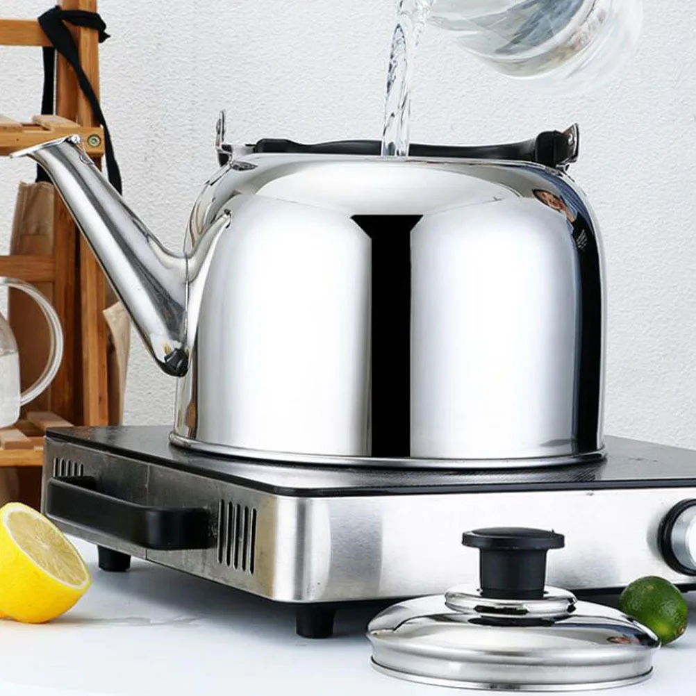 

Stainless Steel Whistling Thickened Tea Kettle For Home Office Large Capacity Anti-Scald Handle Sounding Water Kettle Steaming