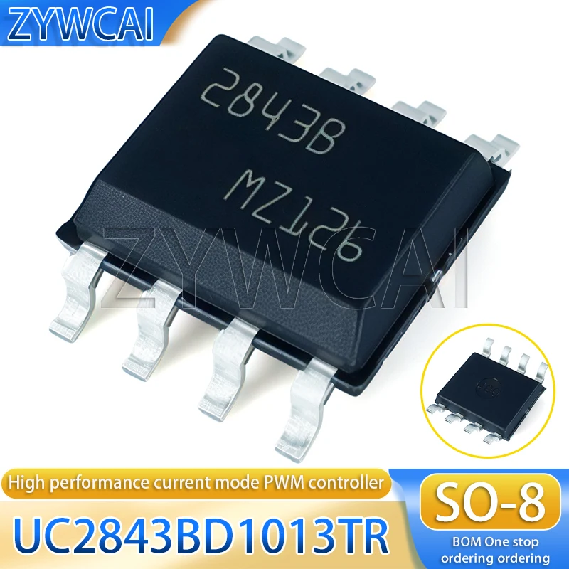 10 PCS of UC2843BD1013TR 2843B SOP8 switch controller power management IC chip