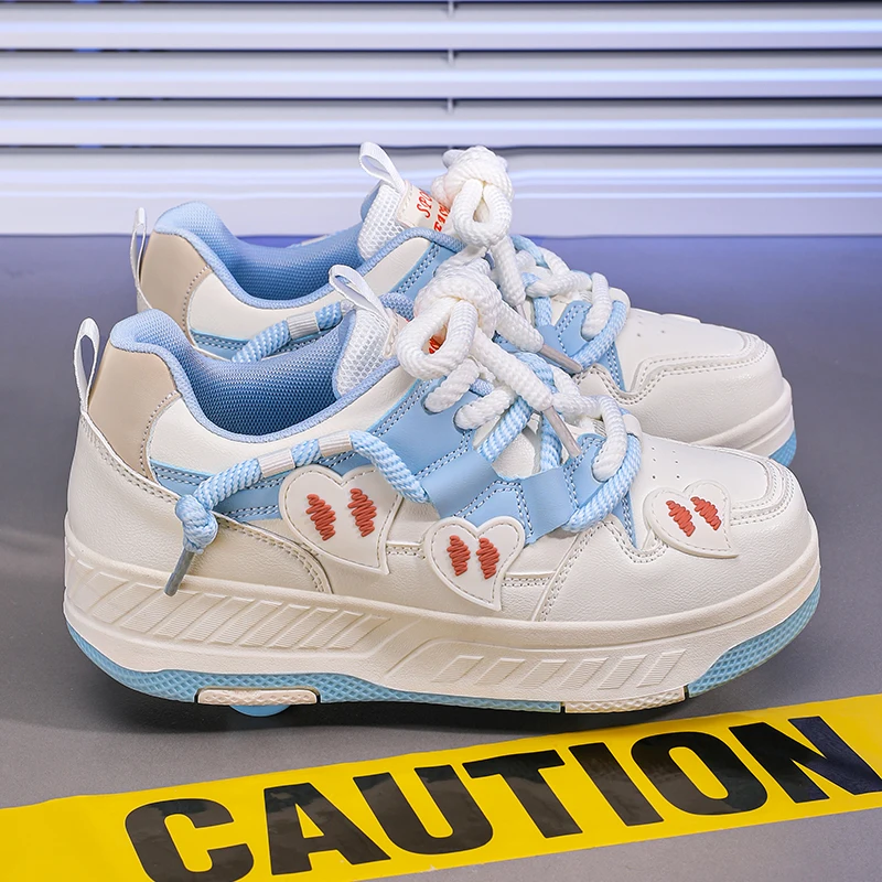 

Новинка для детей Heelys 2025 года на осень и зиму: невидимые двухколесные коньки для девочек, белые роликовые туфли для мальчиков