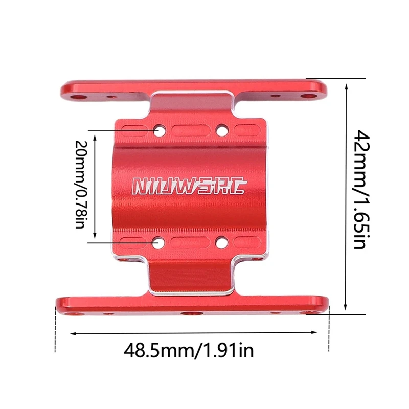 NIUWSRC RC Skid Plate Gearbox Transmission Mount For 1/18 RC Crawler FCX 18 FCX18 Upgrade Parts