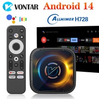 VONTAR H728 Android 14 TV Box Allwinner H728 Octa Core Cortex A55 AV1 8K Video 4K@60fps Gigabit Ethernet Wifi6 BT5.x Set Top Box