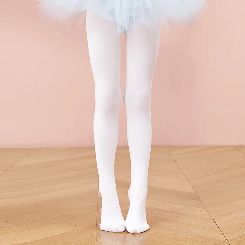 الفتيات عالية الخصر 90D لينة الباليه طماق الكبار بلون جوارب 10 ألوان طفل أطفال الرقص الطلاب مدرسة القدمين الجوارب