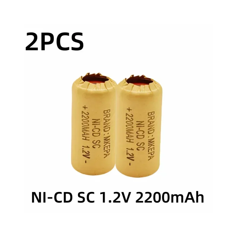 1-20pcs Screwdriver Electric Drill SC Batteries 1.2V 2200mAh  Ni-Cd Rechargeable Battey