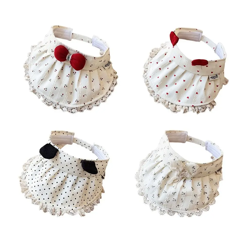 

UV Protection Baby Bow Love Heart Sun Hat Sunscreen Breathable Summer Bowknot Empty Top Hat Sun Protection Adjustable