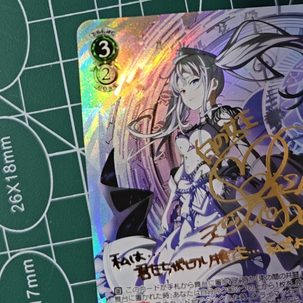 أنيمي WS جمع بطاقة تاريخ لايف Tokisaki Kurumi Zaphkiel بطاقة توقيع البرنز الانكسار الملونة فلاش الهدايا