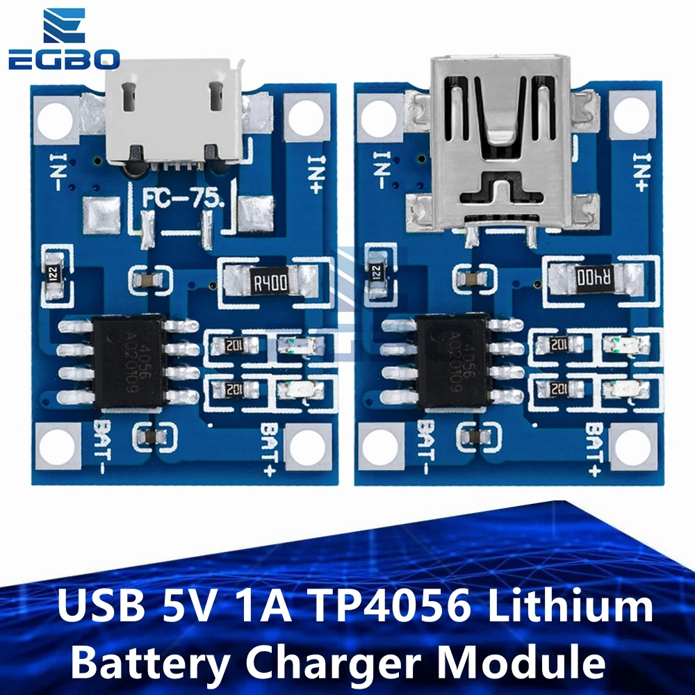 1PCS/5PCS/10PCS  USB 5V 1A TP4056 Lithium Battery Charger Module Charging Board NO With Protection Dual Functions 1A Li-ion