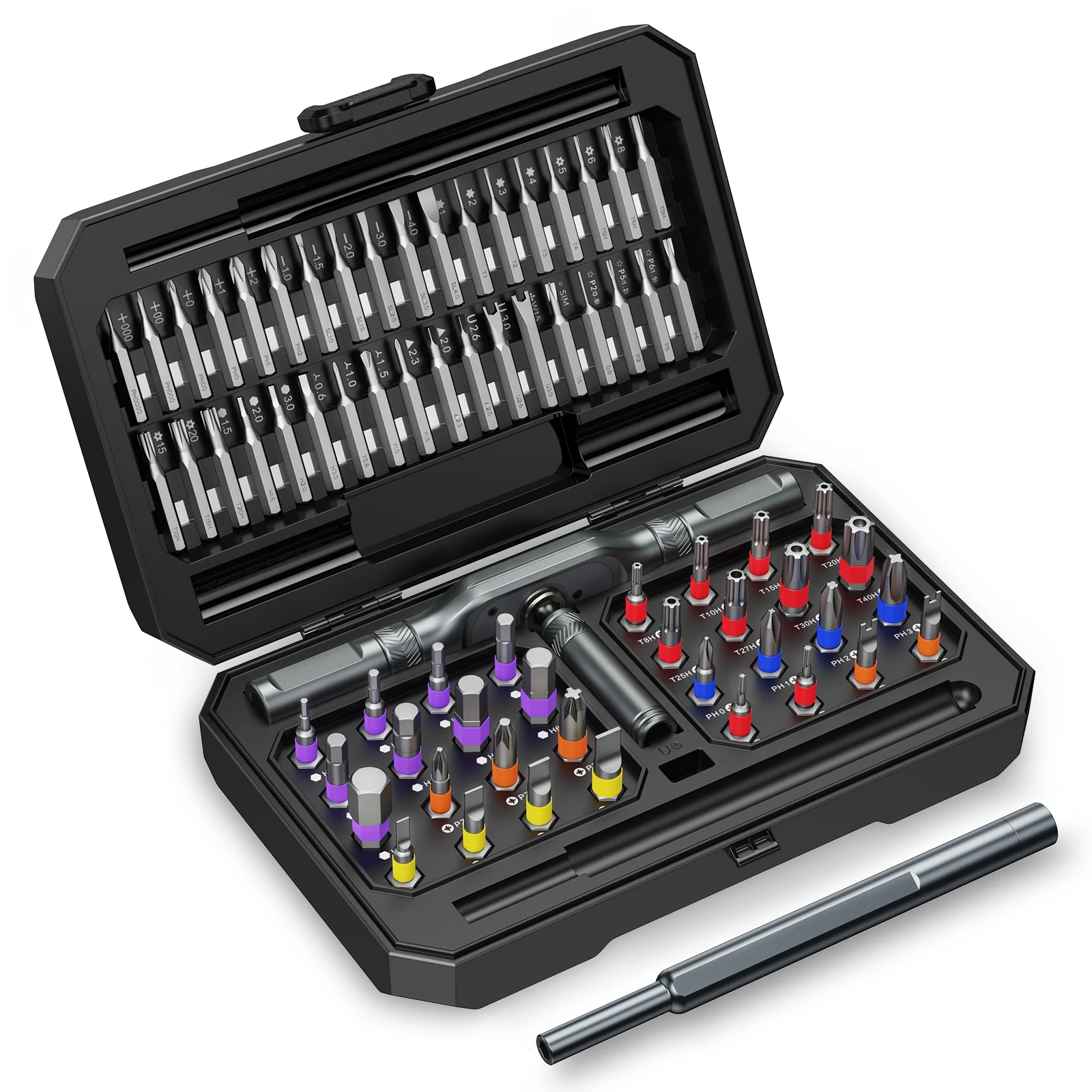 AliExpress ORIA Ratchet Screwdriver Set 70 In 1 Multi-Function Bits with Ratchet T-Handle Suitable for Tool Bicycle and Electronics Repair