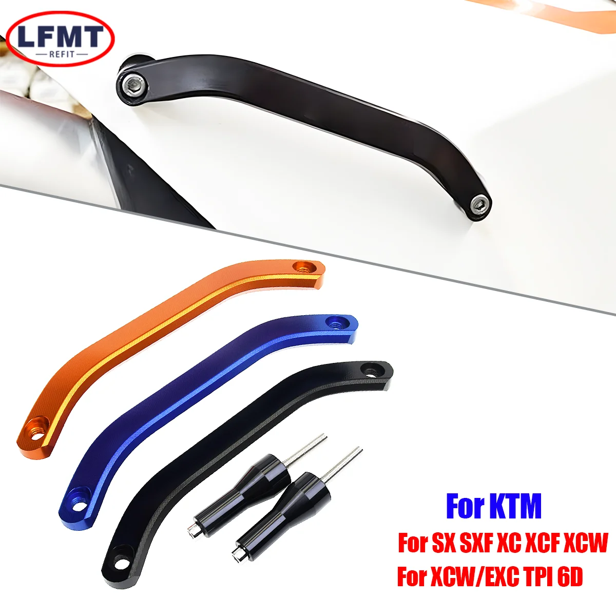 For Husqvarna FC FE FX TC TE TX CNC Aluminum Rear Passenger Grab Rail Handle For KTM SX SXF EXC EXCF XC XCF XCW 2020 2021 2023