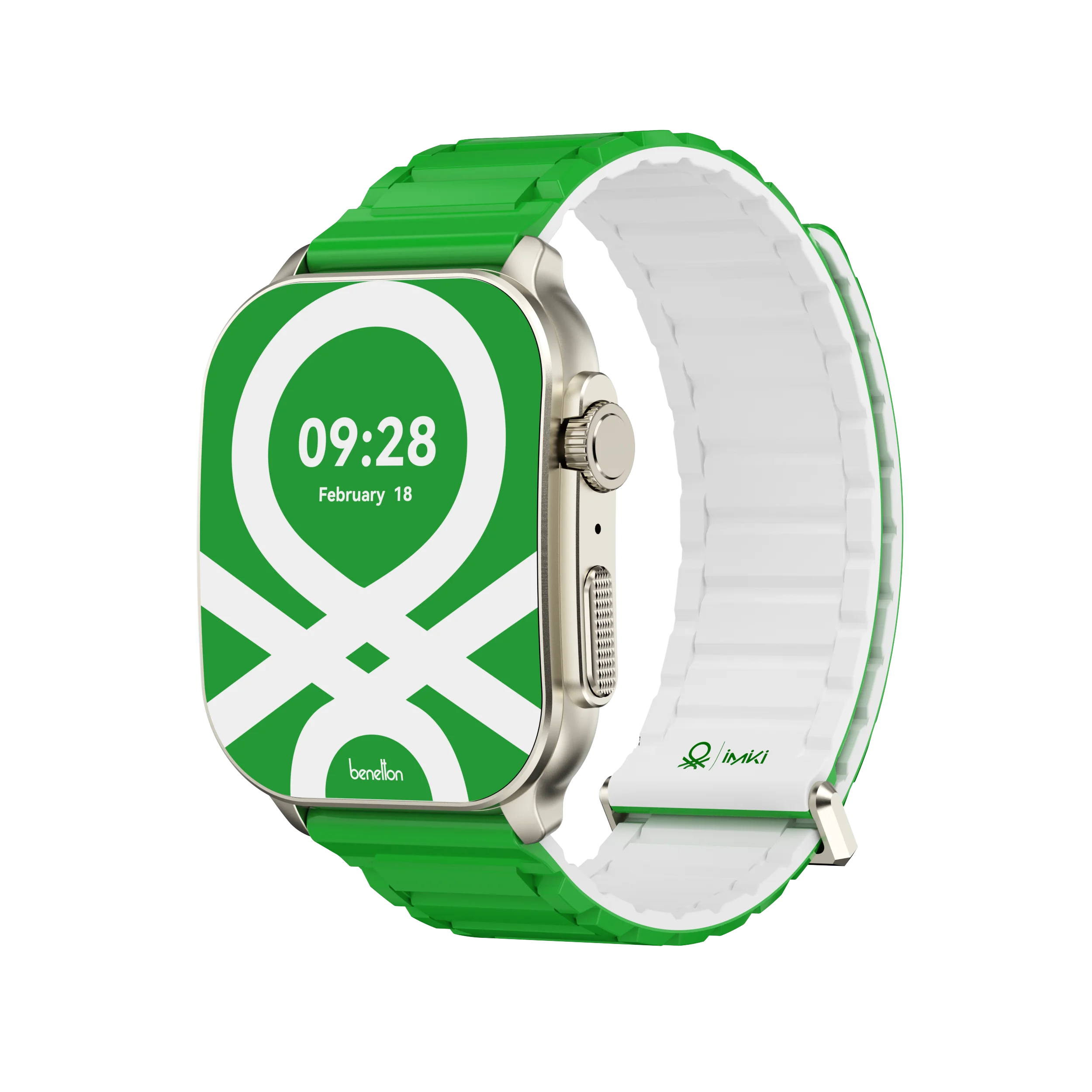 

2025IMIKI BENETTON Frame 2 Smartwacth 2.01" AMOLED Heart Rate Custom Distinctive Colors For Healthy fashionable men and Women