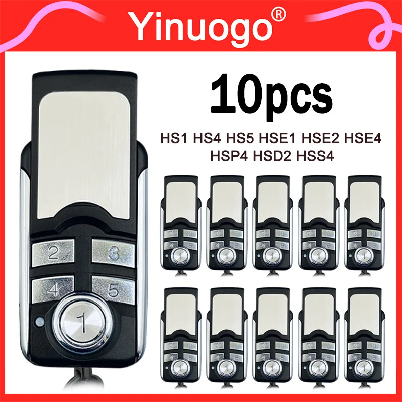 10 piezas para control remoto HORMANN HSE2 HSE4 HS4 868 BS 868 MHz compatible con HORMANN BS HS1 HS5 HSP4 HSD2 HSE5 HSE1 868 BS