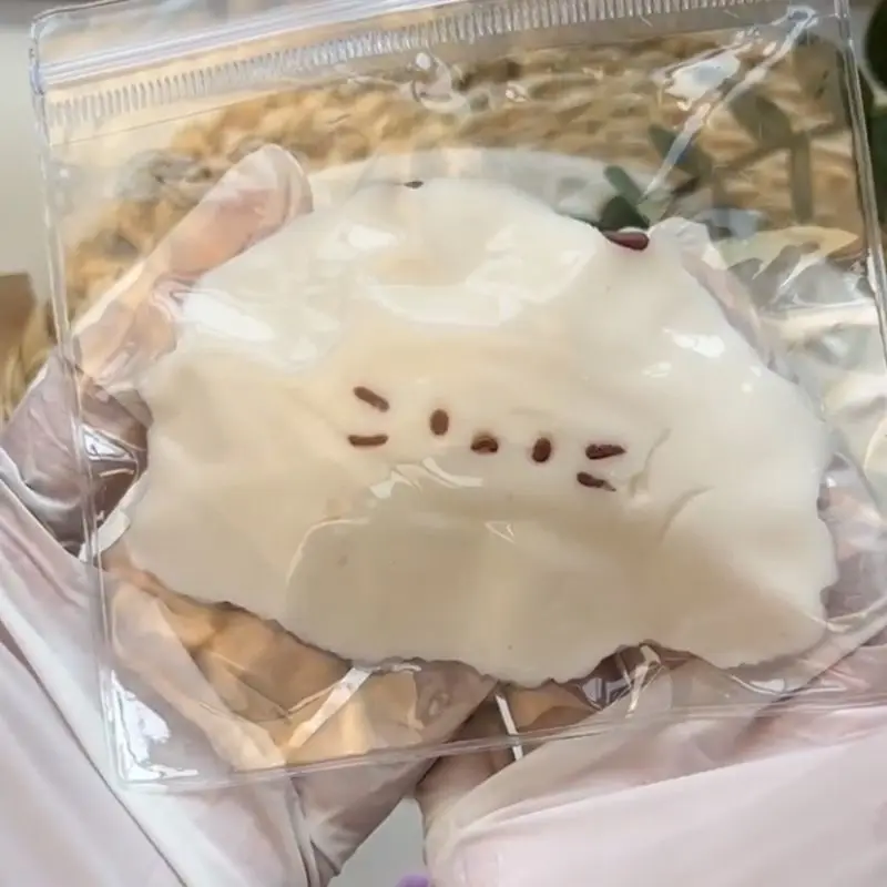 Funny Croissant Cat Croissant Squeeze Toy Slow Rebound Kneading Cartoon Fidget Toy 3DPaw Pinch Toy Children Good-looking