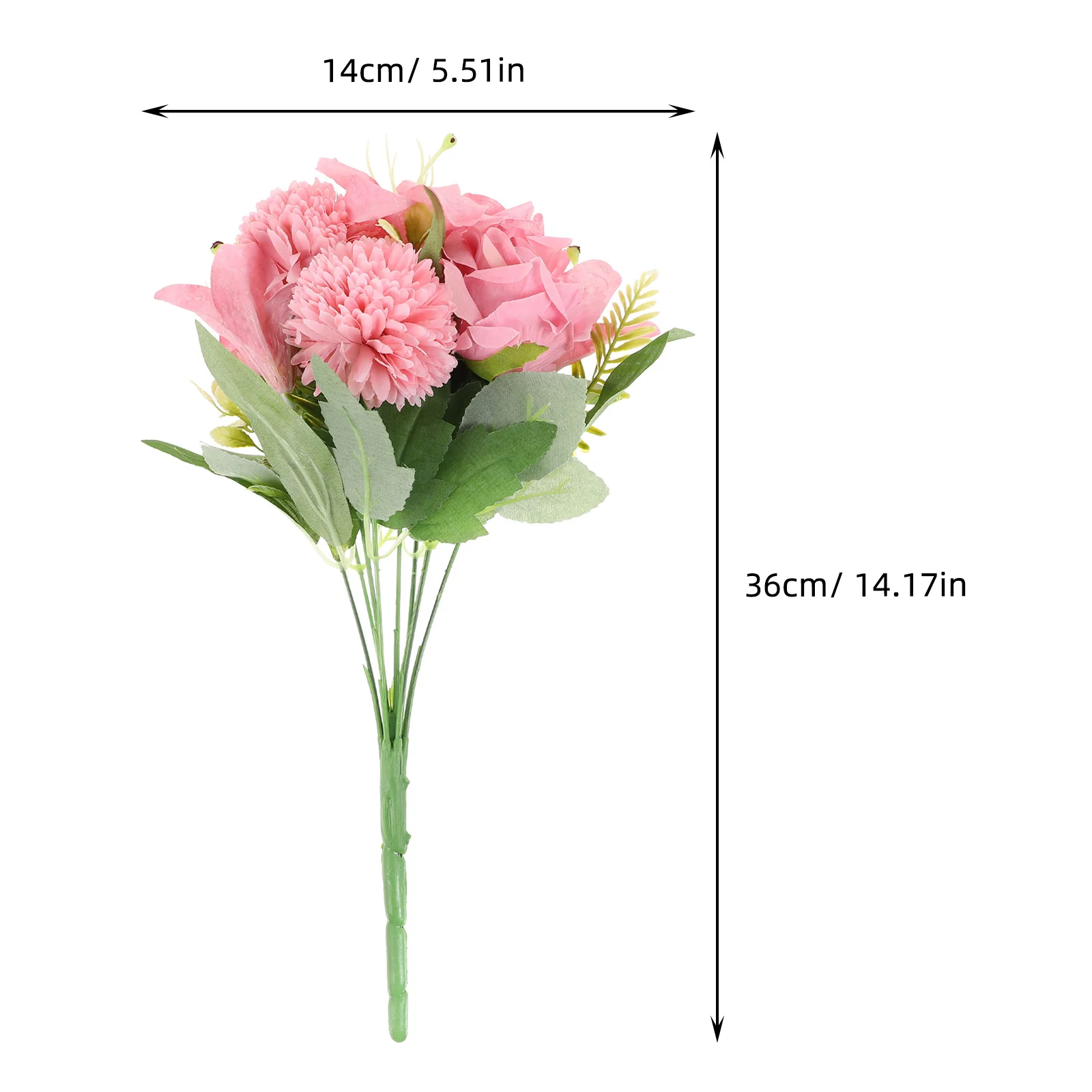 

Hydrangea Artificial Flower Ornament Fake Flowers for Office Living Room Decor Plastic Centerpieces Lightweight