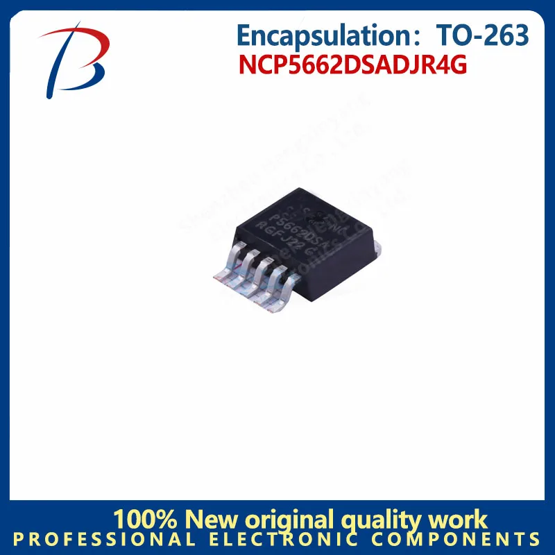 

10pcs NCP5662DSADJR4G package TO-263 input 9V output 0.9V~7.7V 2A linear regulator