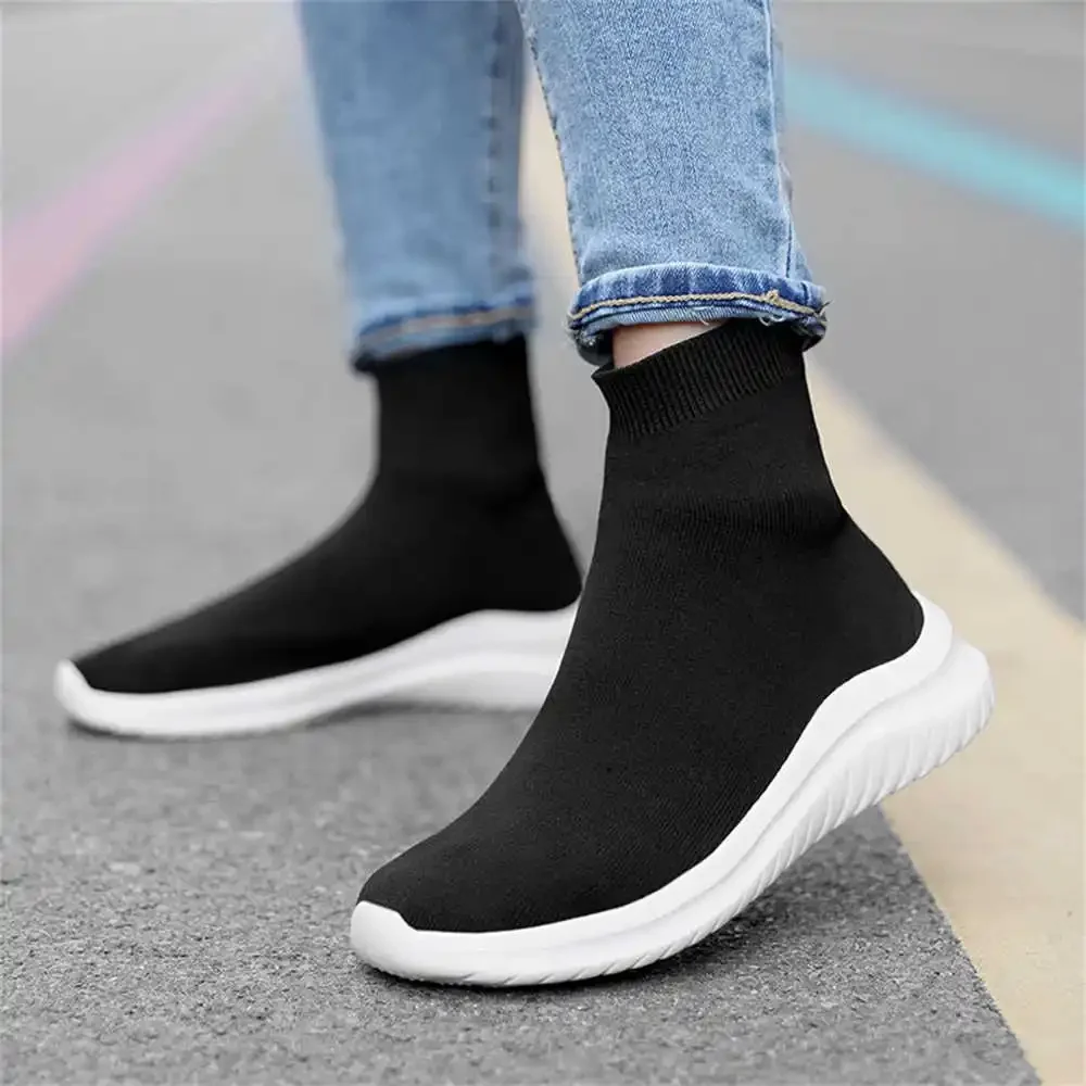 Hi Top 36-39 Women\'s Shoes 2022 High Women Shoes Black Ankle Boot Sneakers Sports Vip Bity Fashion-man Girl Snow Boots