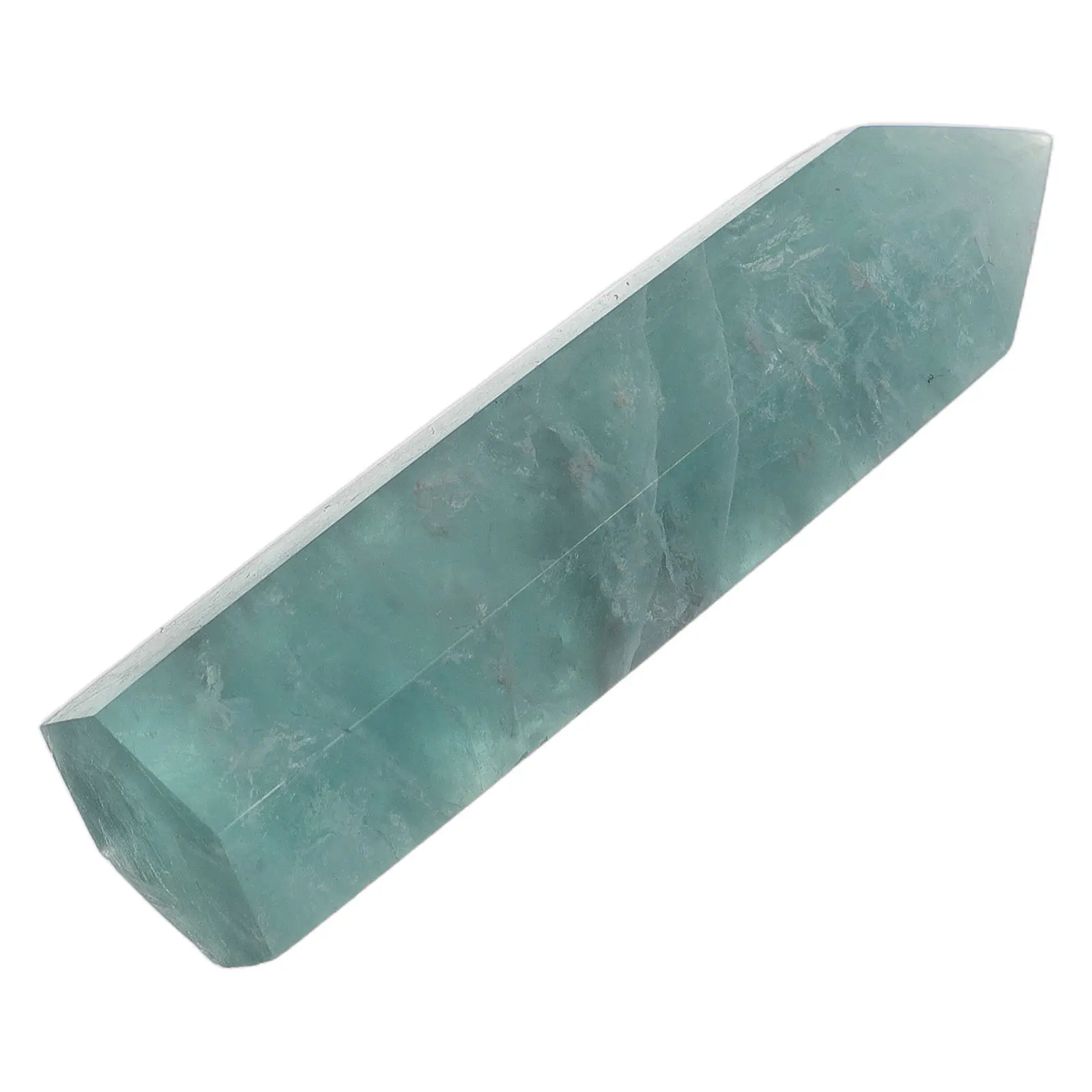 Natural Green Fluorite Crystal Rod Polished Smooth Tumbled Healing Stone for Spiritual Practice Energy Work Chakra Alignment