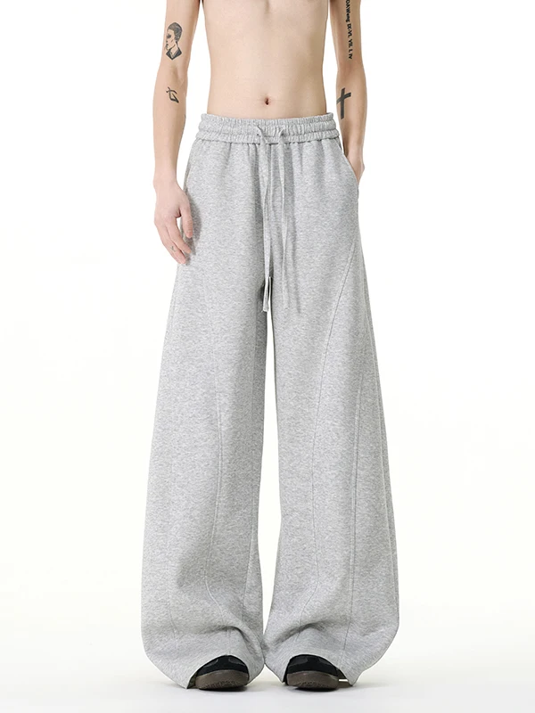 

Мужские повседневные брюки в американском стиле, широкие, прямого кроя, свободные, спортивные, длинные, с хорошей драпировкой, трендовые, весенние