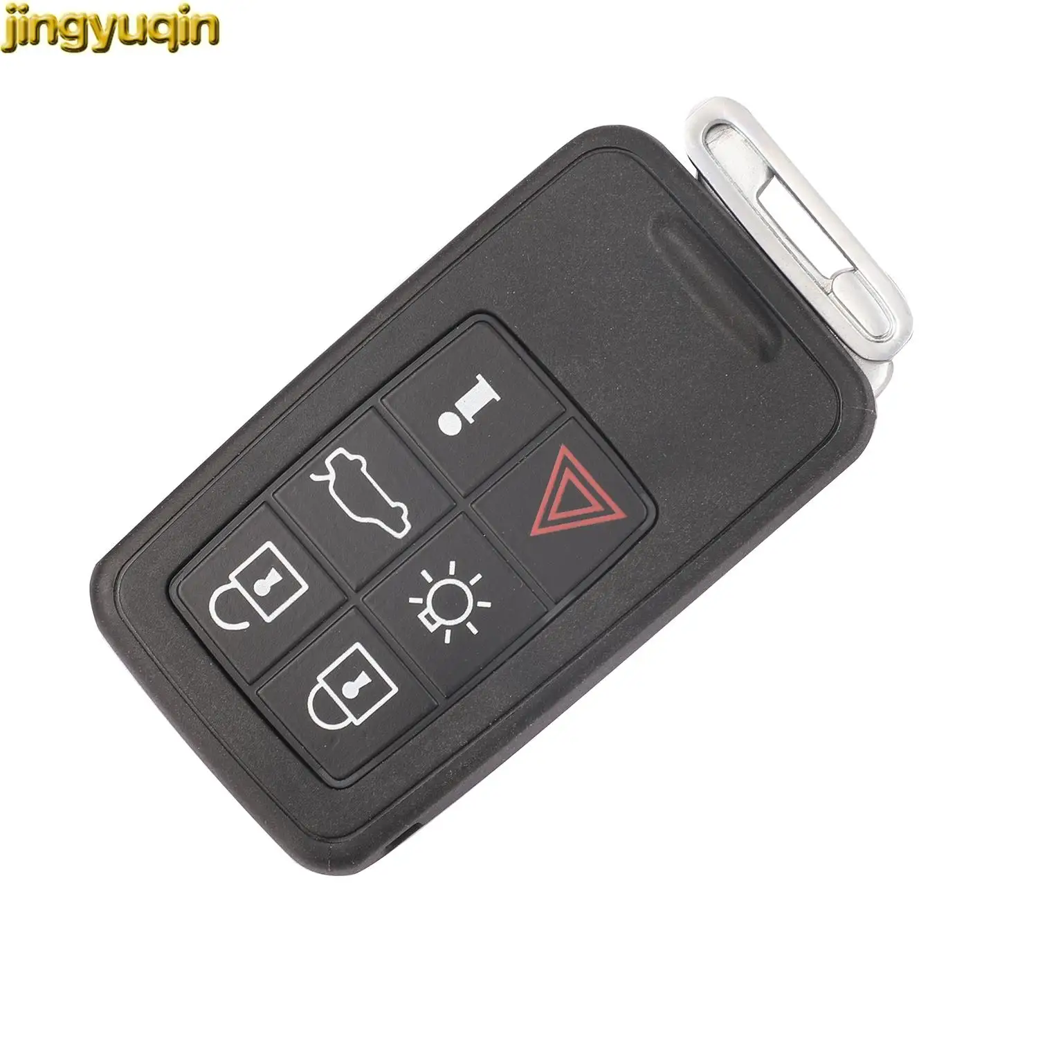 Jingyuqin Smart Keyless Entry For Volvo S60 S80 S60L XC60 XC70 V40 V60 V70 2008 2009 2010 2011-2017 Remote Car Key Fob Shell