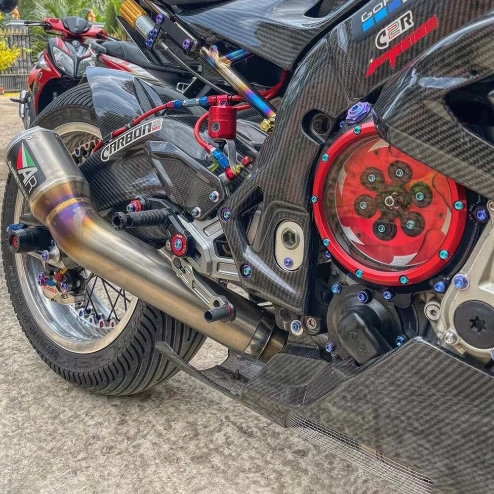 Clear Clutch Cover Spring Retainer Guard For BMW S1000RR 2007-2018 S1000R 14-19 S1000XR 15-19 HP4 2012-2018 S1000 S 1000 R RR XR