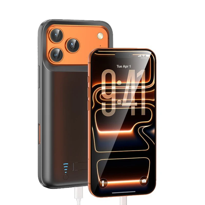 Battery Charger Case for iPhone 17 16 15 14 13 12 11 Pro Max X XS XR 6 7 8 SE 2 Power Bank Charging Back Clip Battery Case Cover
