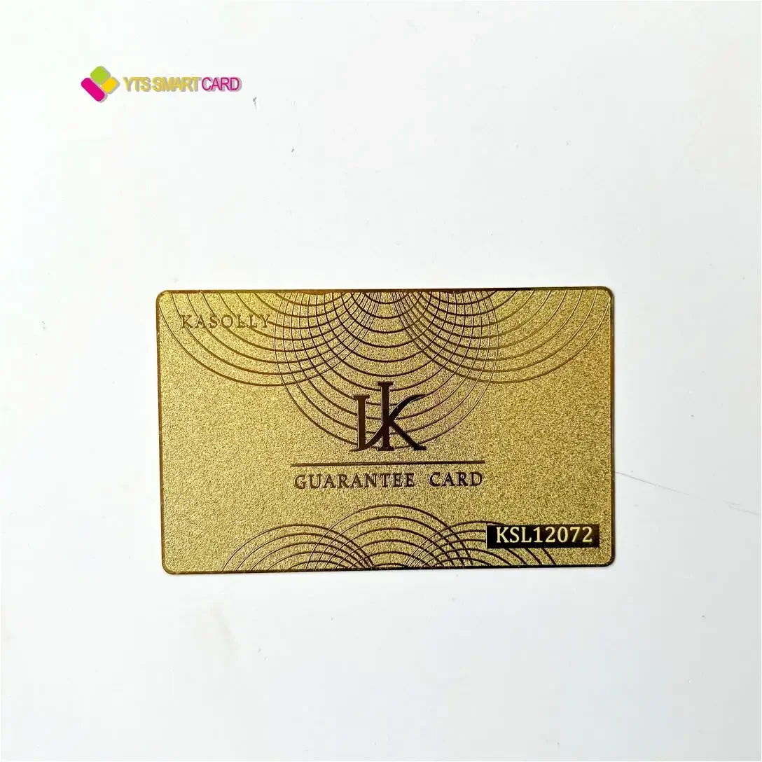 

YTS Factory Price SLE 4442 Contact Metal Chip Card