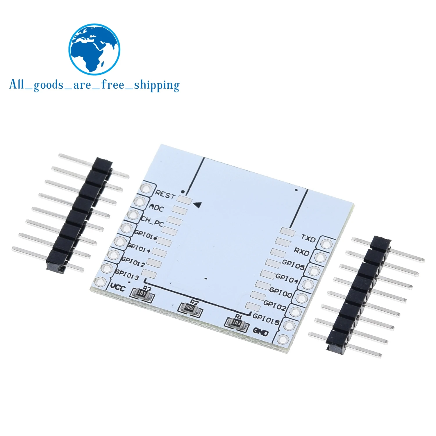 TZT  ESP8266 serial WIFI module adapter plate Applies to ESP-07, ESP-08, ESP-12E