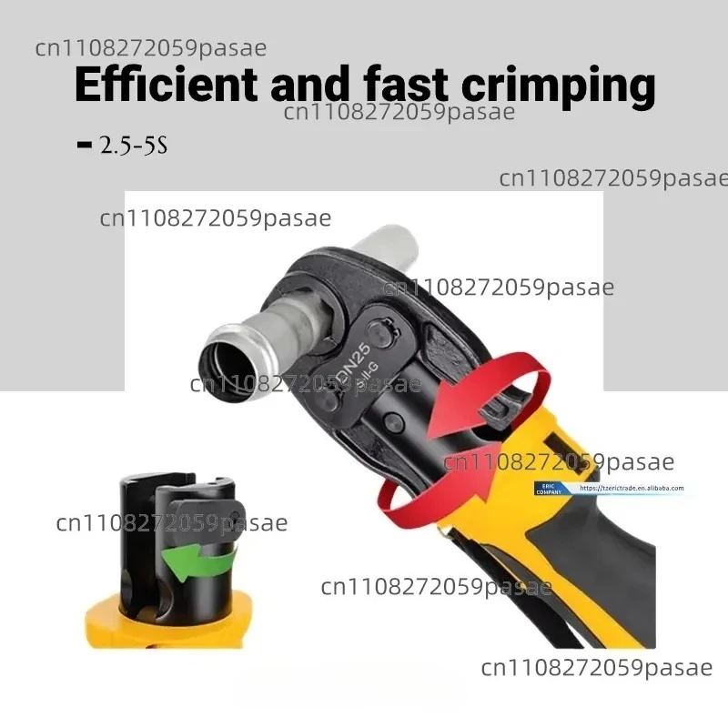 Mini Electric Brushless Motor Hydraulic Copper Crimping Tool Kit PEX Pro Crimping Clamp