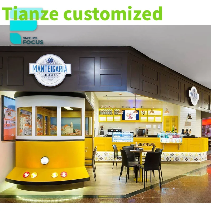 {customized}New Design Bubble Tea Sale Food Wood Idea Interior Design Market Shop Chocolate Kiosk Design