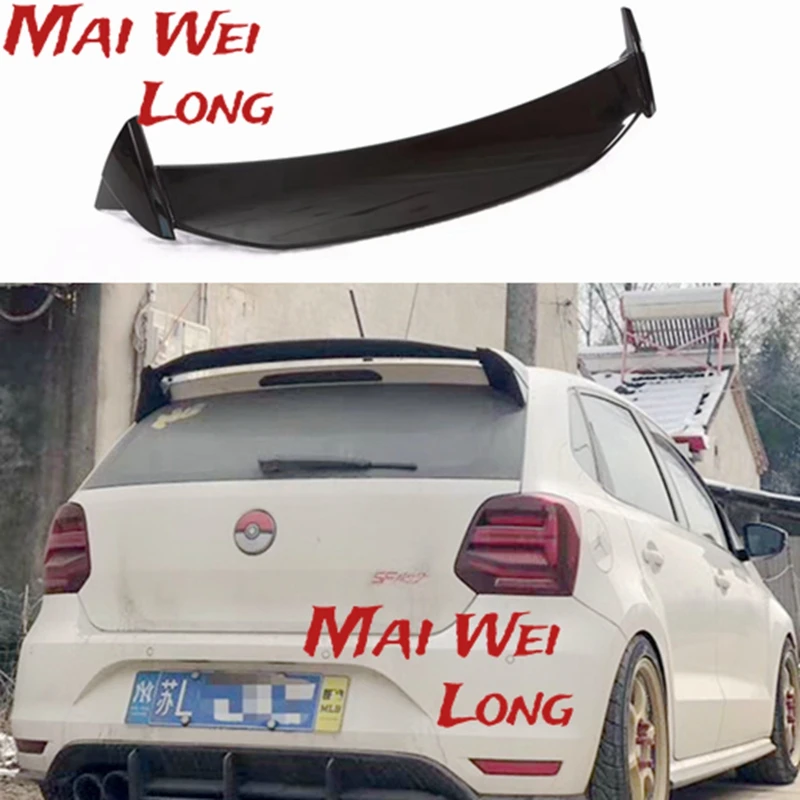 Aspec Style High Quality ABS Spoiler for Volkswagen Polo 2010-2018 Year Spoiler Black Rear Wing Spoiler