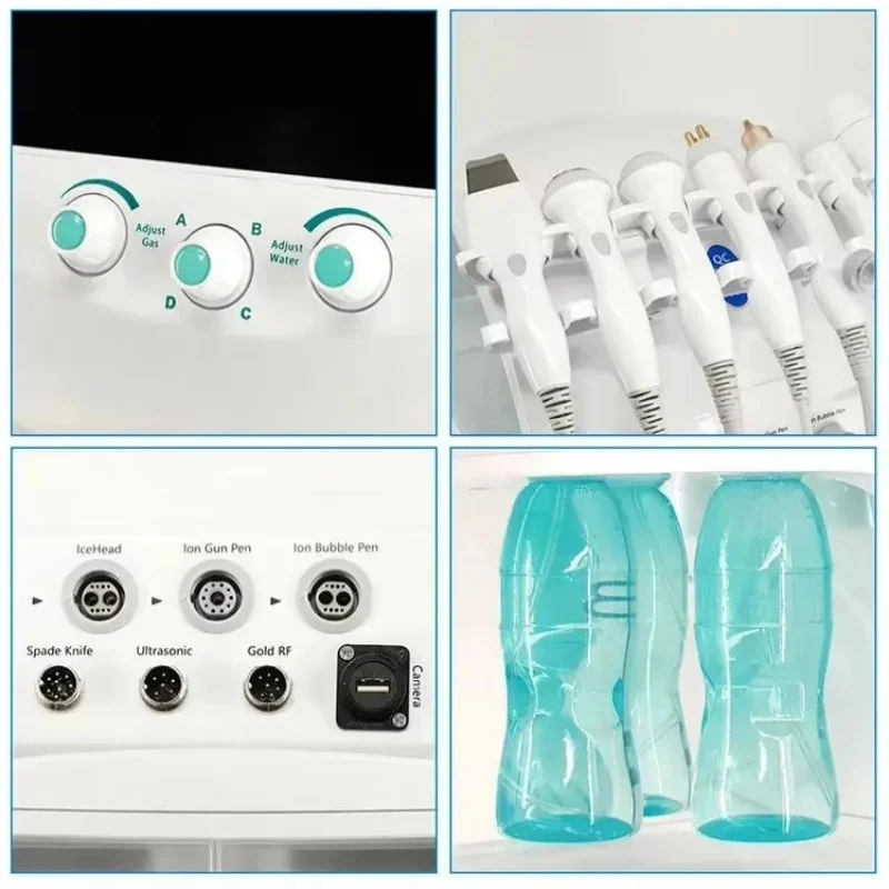 7 in 1 Smart Ice Blue Analyzer Multifunction Facial Machine Diamond Hydra Dermabrasion Facial Aquafacial