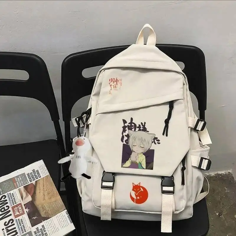 

Anime Game Black White Love Kamisama Himemashita Student Teens School Bags Backpacks