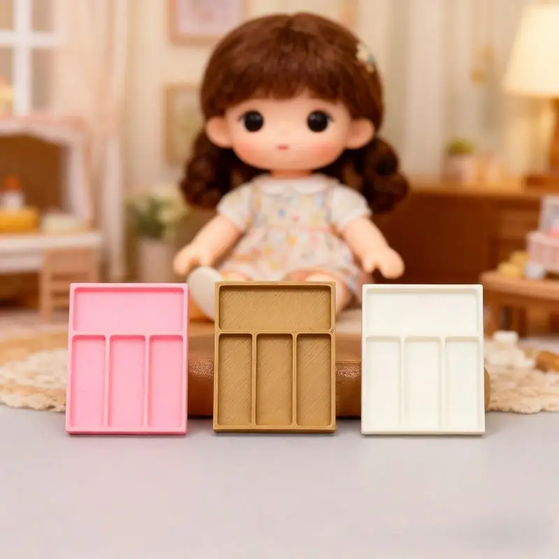 1 Set Casa delle bambole Forniture da cucina Utensili Accessori 1:12 Casa delle bambole Mini coltello Forchetta Cucchiaio Clip Stoviglie con scatola di immagazzinaggio