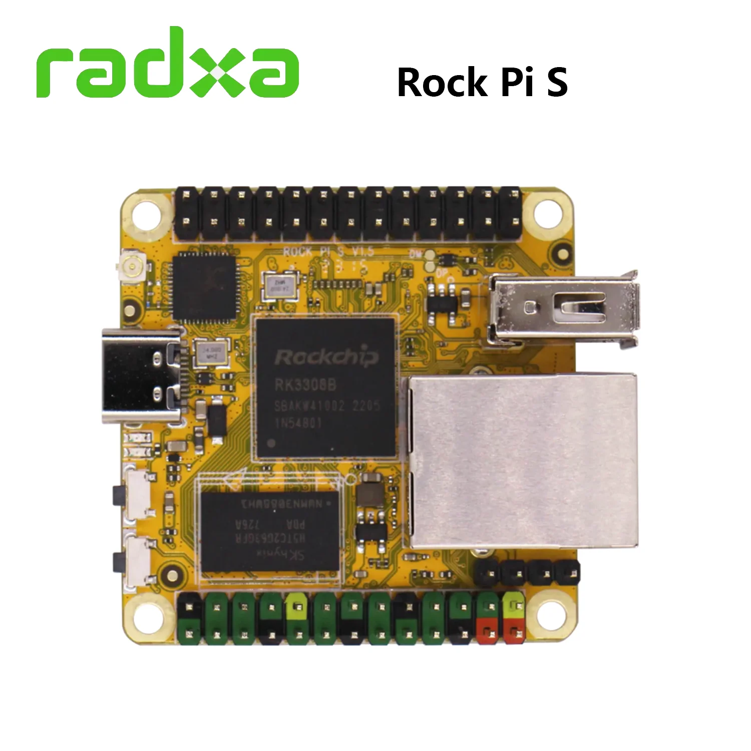 Imagem -02 - Placa de Desenvolvimento Radxa-rock pi s V1.3 Rk3308b Braço Quad-core Cortex-a35