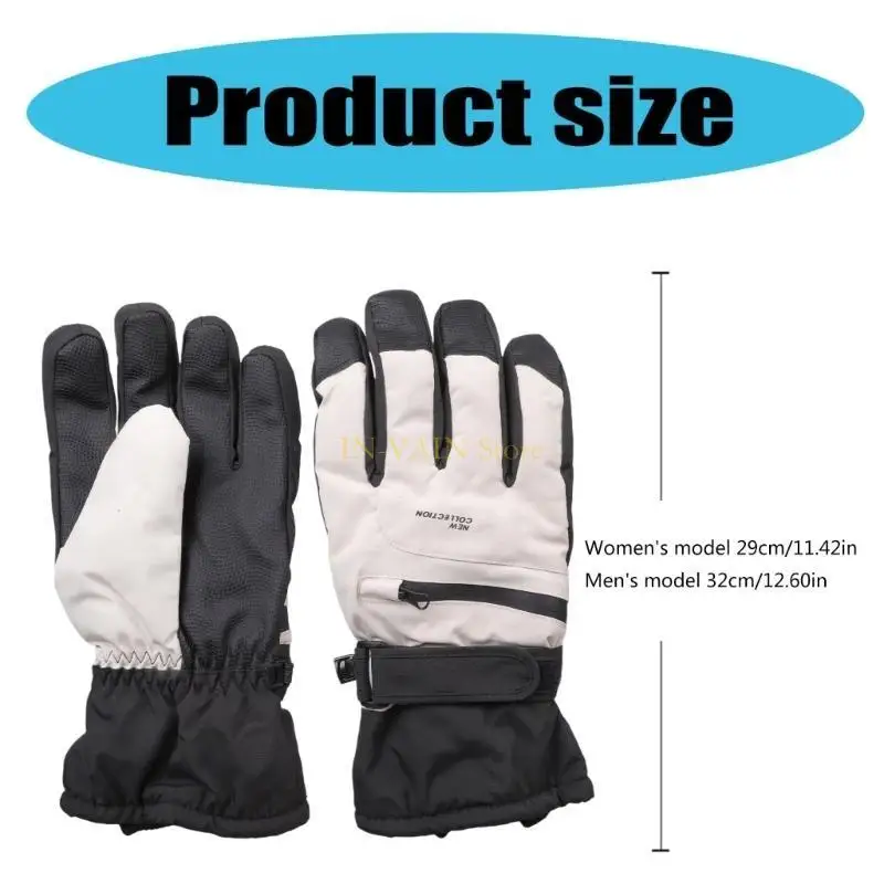 M5TC قفازات الشتاء قفازات التزلج على الجليد الطقس البارد على الجليد قفاز الطقس البارد الرياضة قفازات للرجل المرأة الشتاء الرياضة #6