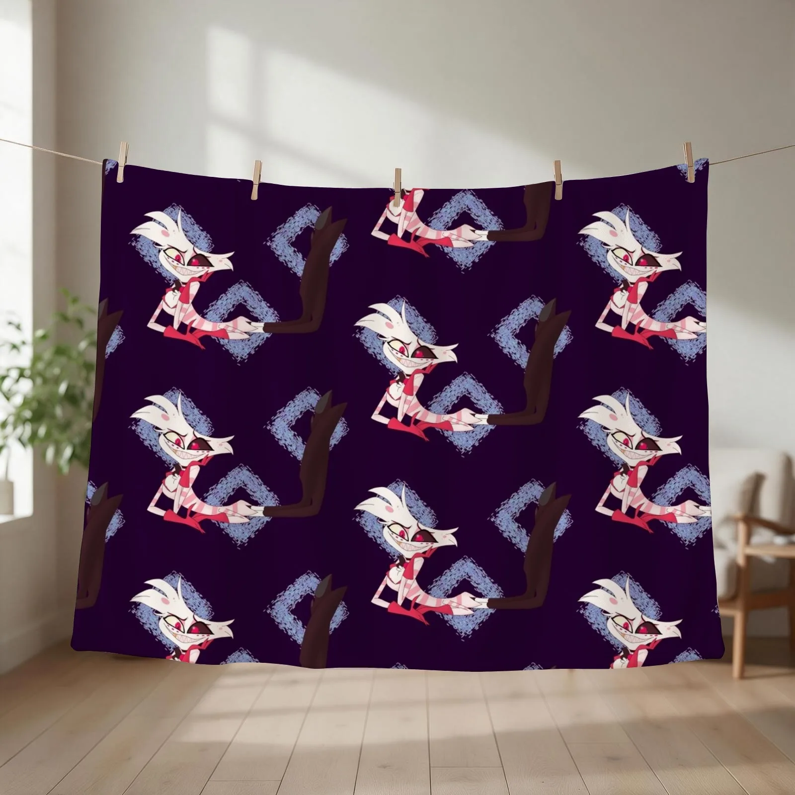 Angel Dust Throw Blanket couch cozy soft plush fuzzy picnic outdoor blanket