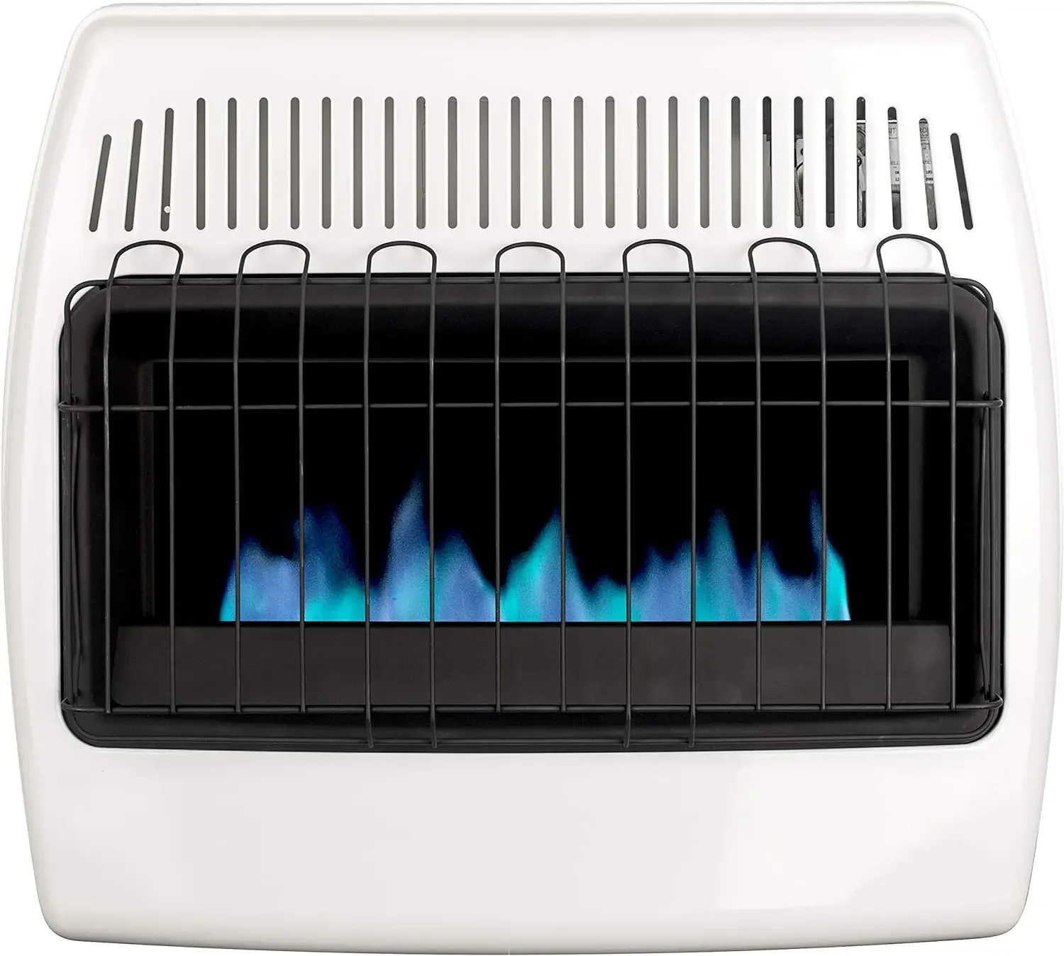 Glo 30,000 BTU Liquid Propane Blue Flame Vent Free Wall Heater, White