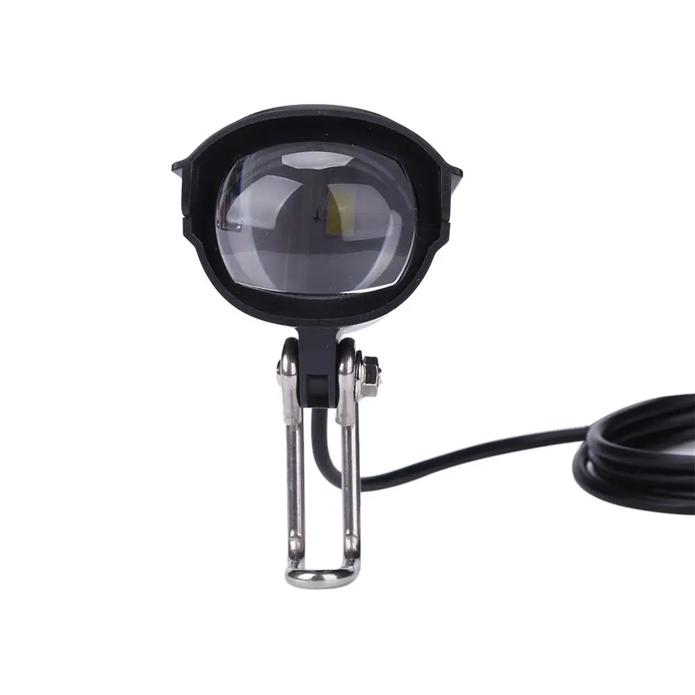 LED Super Bright พร้อมฮอร์น E-BIKE Light Handlebar โคมไฟด้านหน้าไฟฟ้าสกู๊ตเตอร์ไฟหน้า