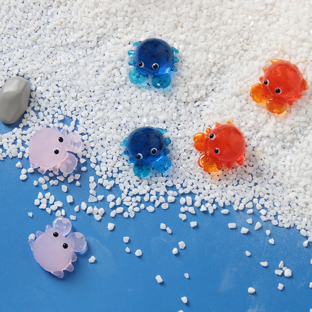 

6Pcs Miniature Glass Crab Figurines Collectible Handmade Art Glass Sea Animals Ornaments Home Table Fish Tank Decoration Statue