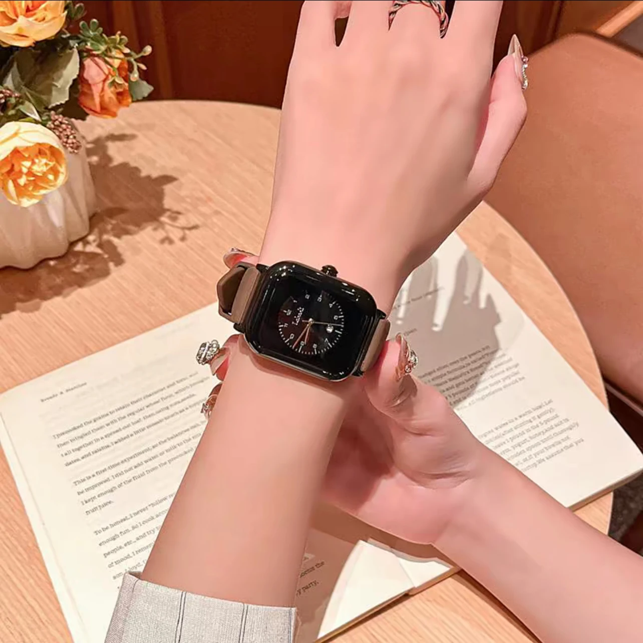 

Fashionable square dial casual style simple ladies watch quartz watch, gift for girlfriend, elegant watch, watch accessories
