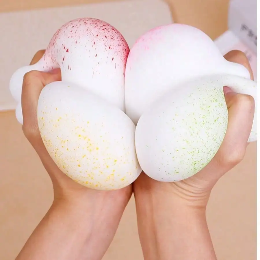 

1pc Mochi Egg Yolk Squeeze Toy, Slow Rebound Stress Relief Mochi Squeeze, High Quality Aesthetic, Suitable For Teenagers/Adults, Can Be Used As Home Decor, Wedding/Party Ornament, Birthday/Anniversary/Mother's Day Gift