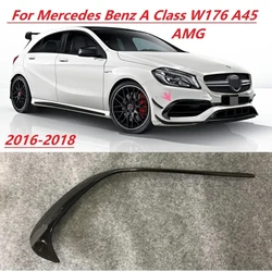 Front Bumper Spoiler Front Lip Blade Lower Grille For Mercedes Benz A Class W176 A45 2016 2017 2018