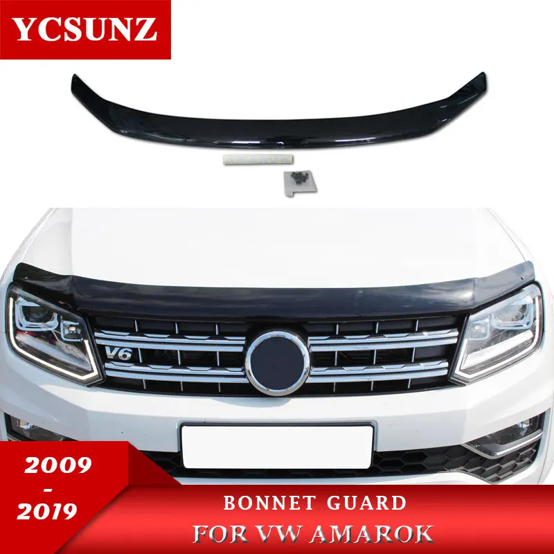 Matte Black Bonnet Guards For VW Amarok 2010 2011 2012 2013 2014 2015 2016 2017 2018 2019 2020 2021 Double cab